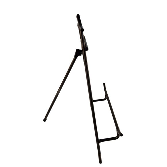 Asian-Inspired Metal Easel Stand With Decorative Symbol For Art Books Or Display - Picture 5 of 6